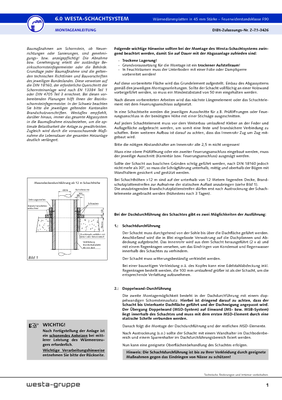 Montageanleitung Westa-Schachtsystem